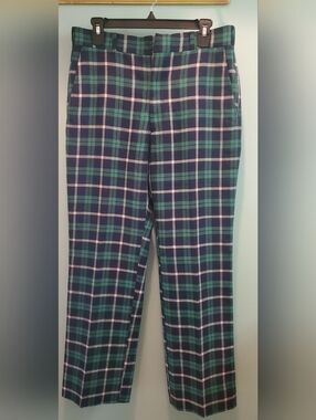 Vintage Plaid Wool Pants
